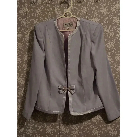 Women's‎ Nah Nah Collection Blazer, Size 12, Light Blue - Picture 1 of 7